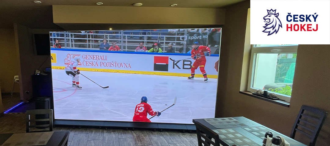 LED postery pro promítání mistrovství světa v hokeji
